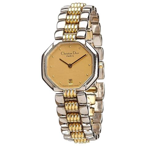 gold dior watch ladies|christian dior vintage ladies watch.